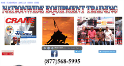 Desktop Screenshot of nationwide-equipment-training.com