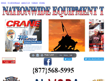 Tablet Screenshot of nationwide-equipment-training.com